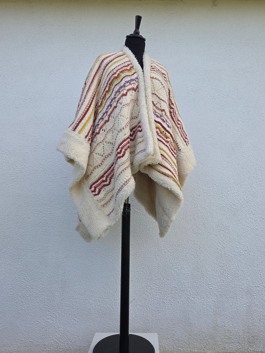Sherpa Poncho Cape