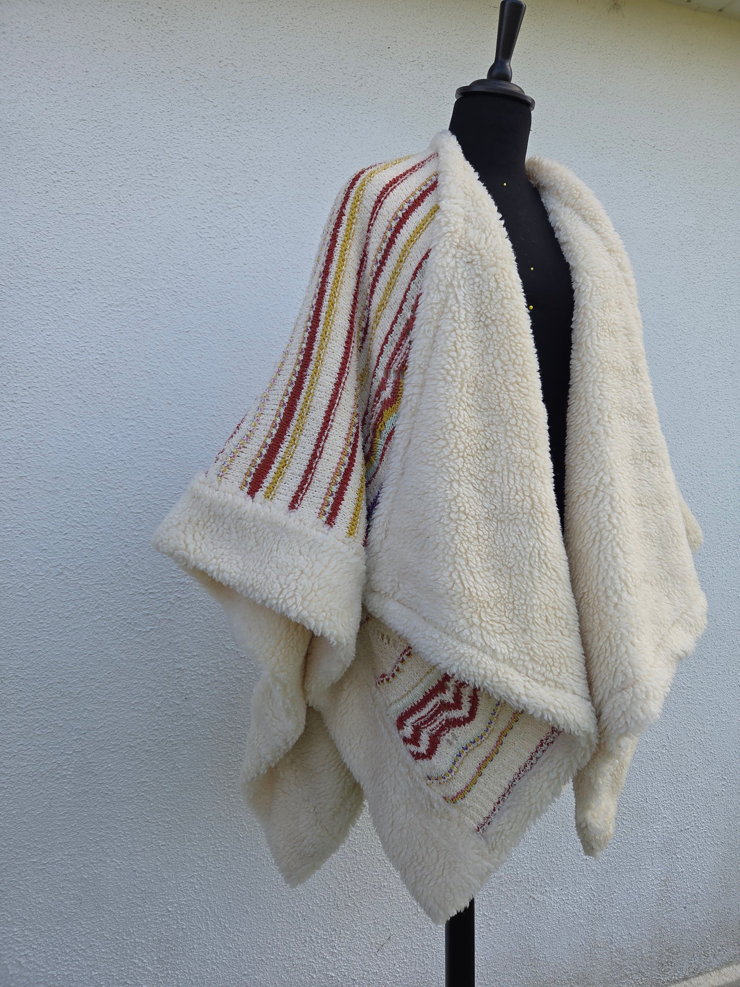 Sherpa Poncho Cape