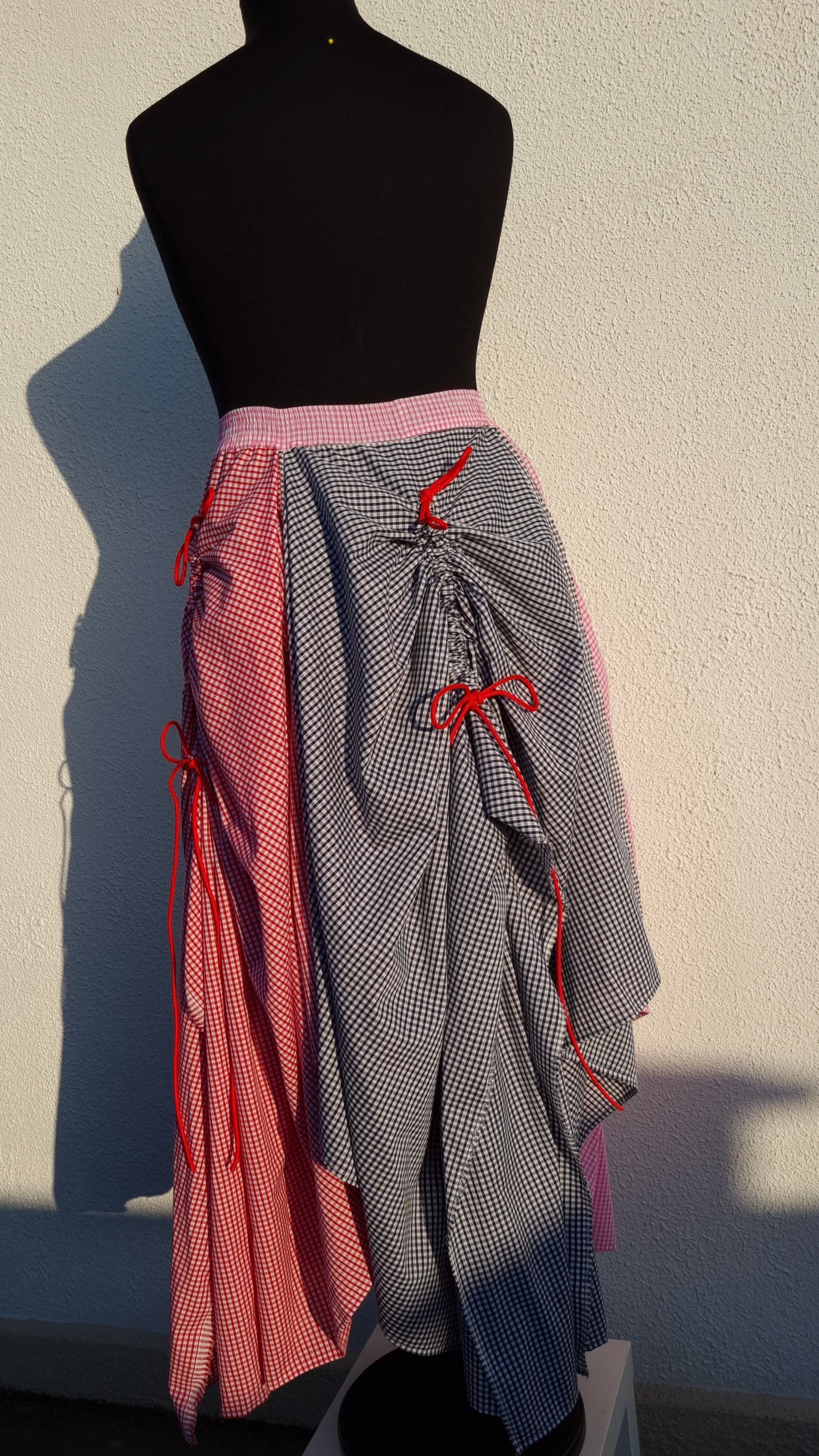 Ruched Multicolour Maxi skirt