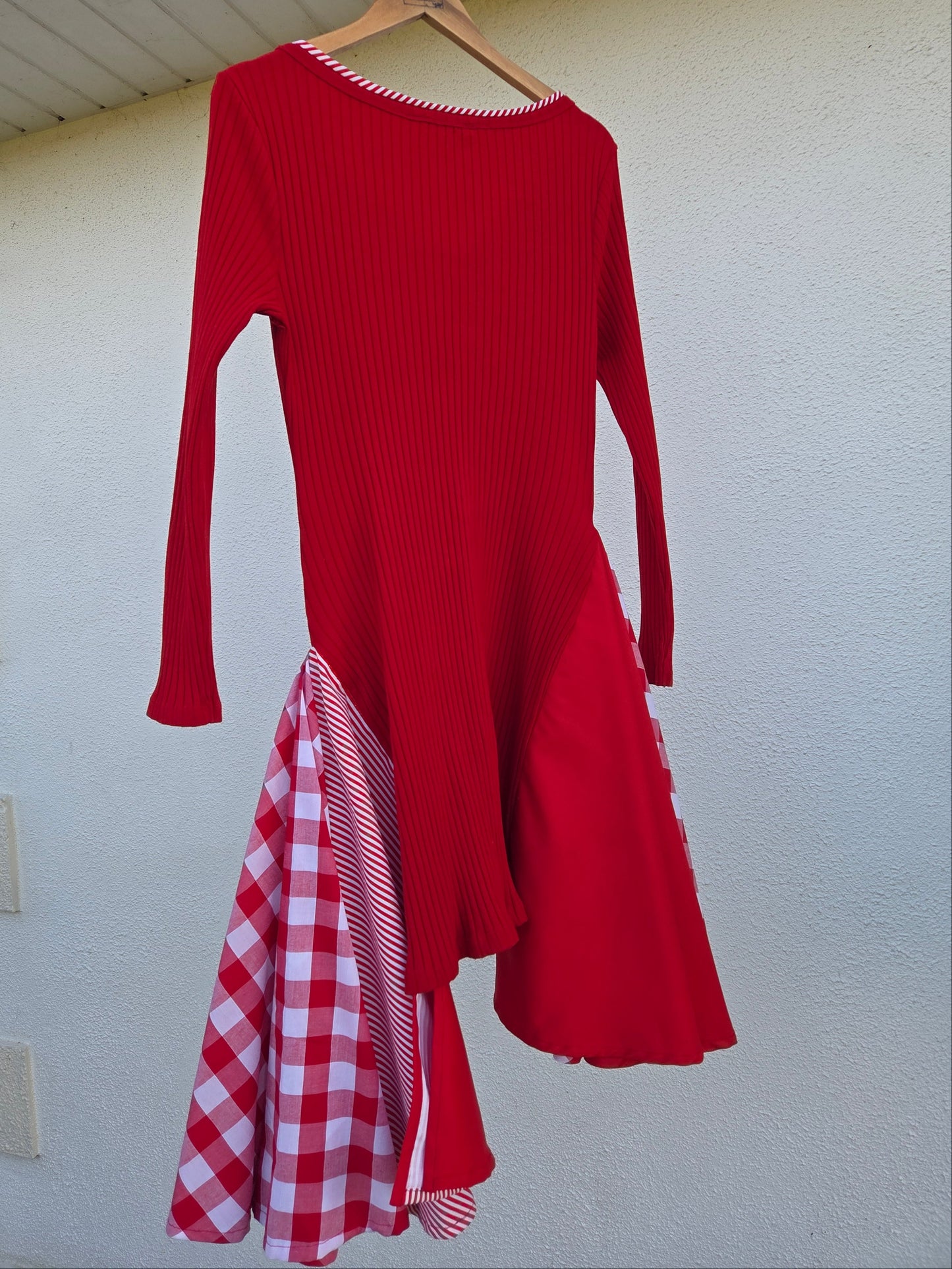 Upcycled Cotton Red Dress