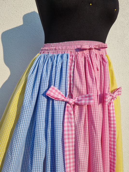 Maxi Gingham Multicolour Skirt 1